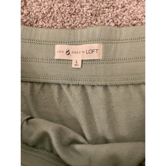Lou & Grey Signature Soft Drawstring Pocket Skirt in Sage,L - Picture 4 of 7